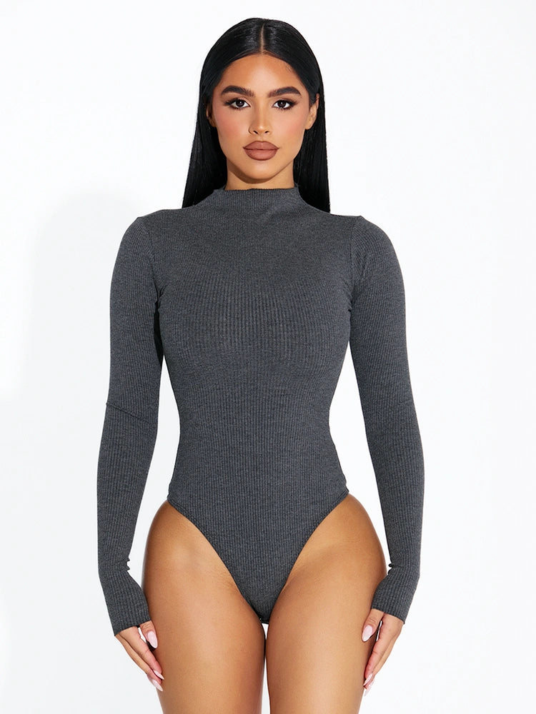 Snatched Raw Edge Bodysuit